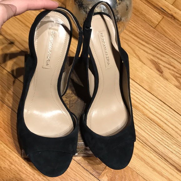 Runaway D’orsay Slingback Heels Sandals Slingback Suede Pep toe Stilettos Pumps - Picture 5 of 6